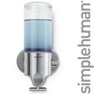simplehuman Single Clear Stainless Steel Dispenser