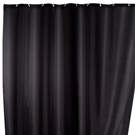 Plain Black Shower Curtain