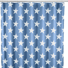 Wenko Stella Blue Shower Curtain