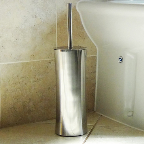 Modular Polished Stainless Steel Toilet Brush Image 3