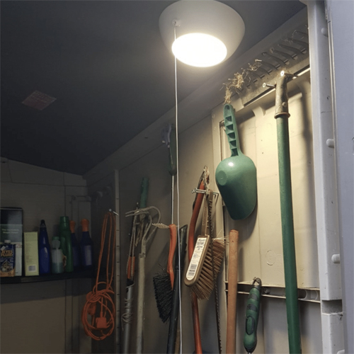 Battery Powered Led Ceiling Or Wall Pull Cord Light