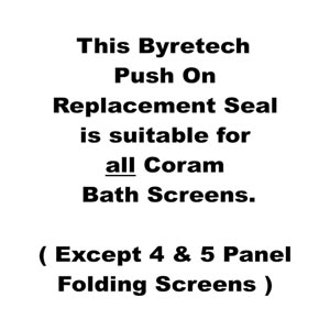 Coram Replacement Seal for Single Panel Screens 40184 Image 5