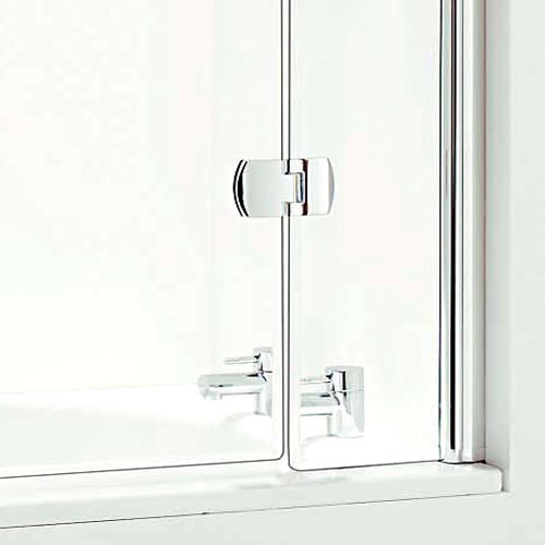 Hinged Square Bathscreen With Fixed Panel - Obsolete Image 7