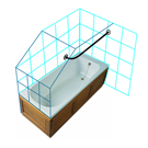 Eaves Shower Rail Kit 