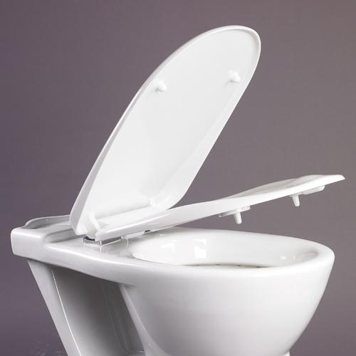 Ergonomic Toilet Seat With Lid White - Obsolete Image 4