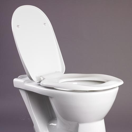 Ergonomic Toilet Seat With Lid White - Obsolete Image 3