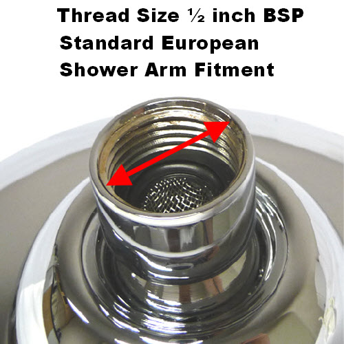 Small Round Fixed Shower Head - Chrome Image 4