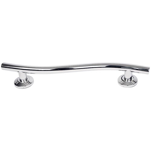 Contemporary Curved Stainless Steel Grab Rail Image 7