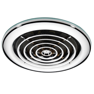 HIB Cyclone Wetroom Inline Fan - Chrome or White Facia