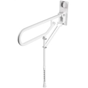 Hinged Fold Up Arm Support White