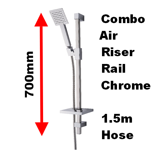 Combo Air Shower Set Chrome - Obsolete Image 3