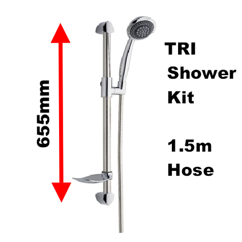 TRI Shower Set Chrome - Obsolete Image 3