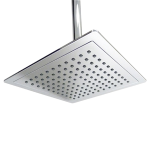 Square Slimline Chrome Shower Head - Obsolete