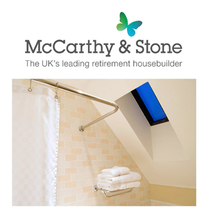 McCarthy & Stone Shower Curtain Rails