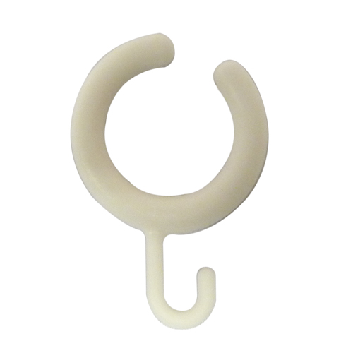 Quick Release Shower Curtain Rings Chrome & White  Image 4