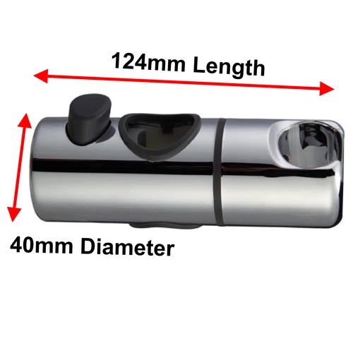 Riser Rail Button Bracket - For 22mm Tubes - Chrome Image 2