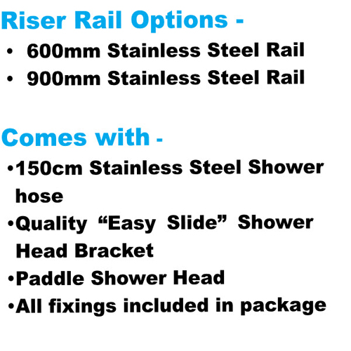 Assistive Grab Riser Rail Shower Set Image 8
