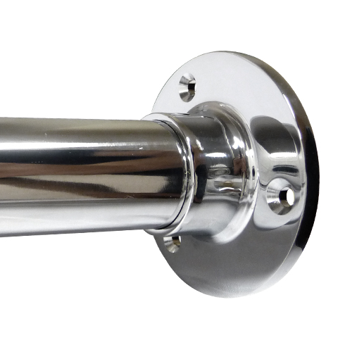 Traditional Chrome Circular Wall Ceiling Shower Rail Byretech Ltd