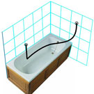 P to Ceiling Kit for Shower Baths