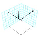 L Shape to Wall & Ceiling Kit 2m x 2m