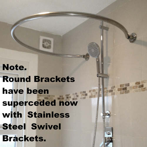 Stainless Steel Shower Rail Mini O Image 5
