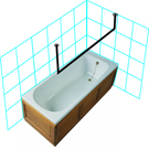 Shower Rail - Ceiling To Ceiling Kit 2m