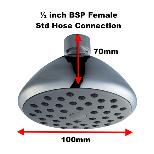 Small Round Single Mode Fixed Shower Head Image 2