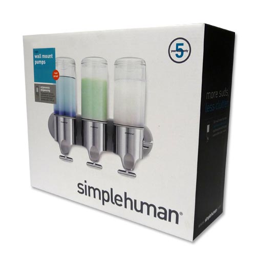 simplehuman Triple Clear Stainless Steel Dispenser - Obsolete Image 7