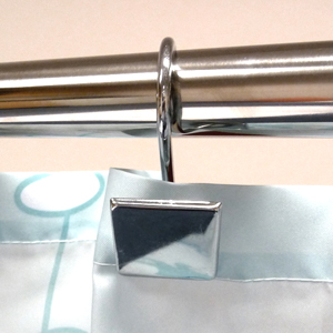 Square Hook Rings - Chrome (Pack of 12) - Obsolete