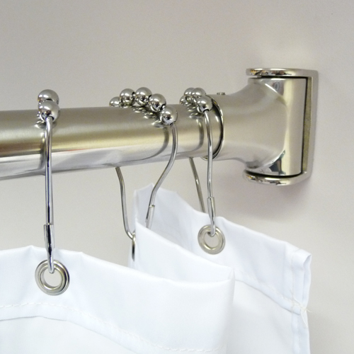 Stainless Steel Shower Rail P to Ceiling Image 5