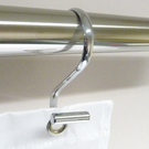 T Bar Shower Curtain Hooks Chrome