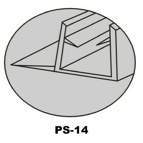ClipSeal PS-14-6: 90 Degree Vertical Wiper 20mm for Shower Doors (196cm Length) Image 4