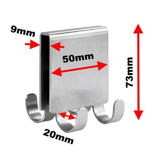 Double Sided Shower Hook Vieste Duo Image 2