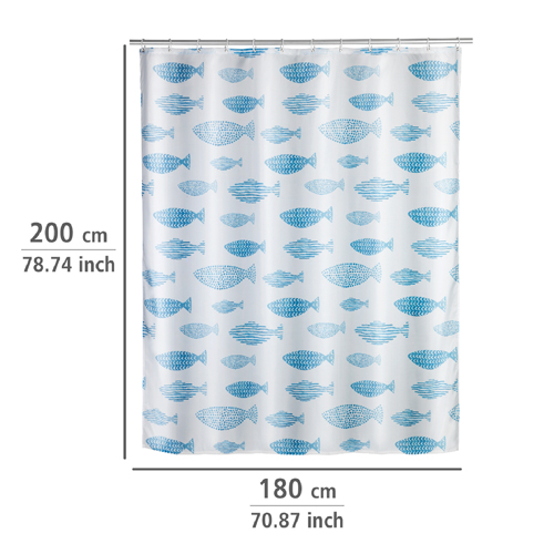 Wenko Aquamarin Shower Curtain 180cm x 200cm Image 2