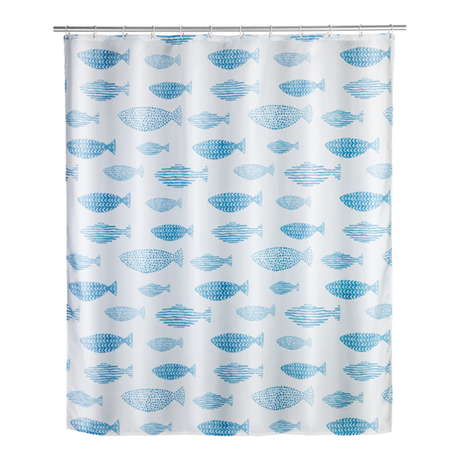 Wenko Aquamarin Shower Curtain 180cm x 200cm Image 1