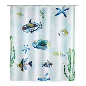 Wenko Aquaria Shower Curtain 180cm x 200cm