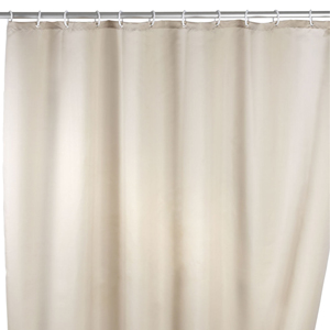 Plain Beige Shower Curtain 180cm x 200cm