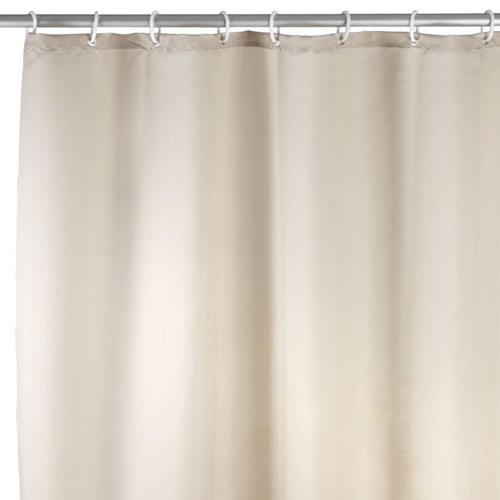Plain Beige Shower Curtain 180cm x 200cm Image 3
