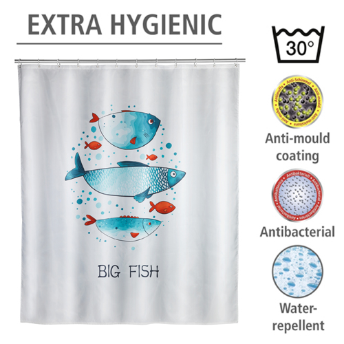 Wenko Big Fish Shower Curtain 180cm x 200cm Image 3