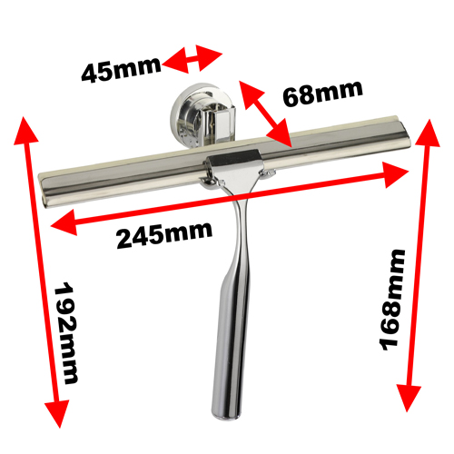 Wenko Stainless Steel Squeegee Power Lock Image 2