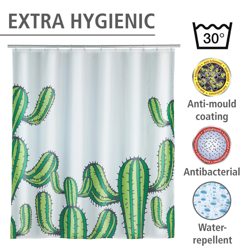 Wenko Cactus Shower Curtain 180cm x 200cm Image 3