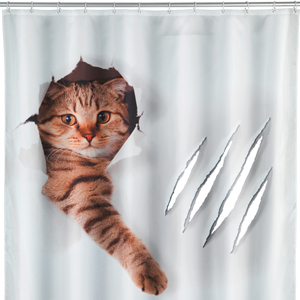Wenko Cute Cat Shower Curtain 180cm x 200cm