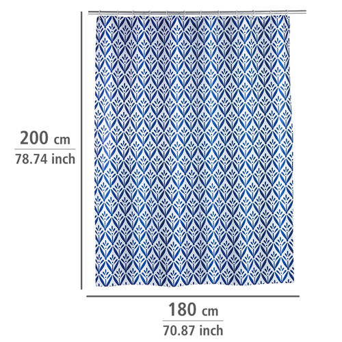 Wenko Lorca Shower Curtain 180cm x 200cm - Obsolete Image 2