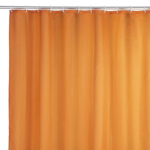 Wenko Uni Orange Shower Curtain 180cm x 200cm