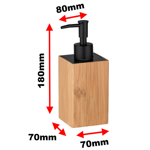 Bamboo Wood Soap Dispenser Padua Image 2