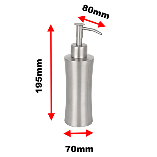 Stainless Steel Soap Dispenser Pieno Image 2