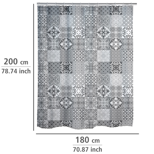 Wenko Portugal Shower Curtain 180cm x 200cm Image 2
