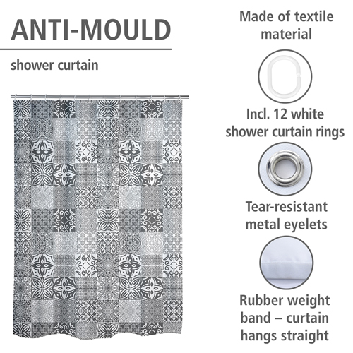 Wenko Portugal Shower Curtain 180cm x 200cm Image 4