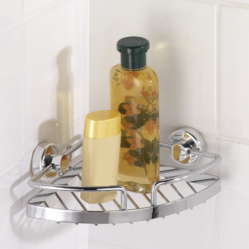 Wenko Power Lock Corner Shelf Sion Image 5