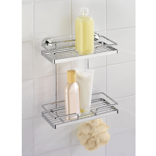 Wenko Power Lock Two Tier Wall Rack Sion - Obsolete Image 4